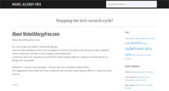 Desktop Screenshot of nickelallergyfree.com