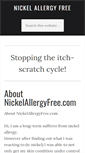 Mobile Screenshot of nickelallergyfree.com